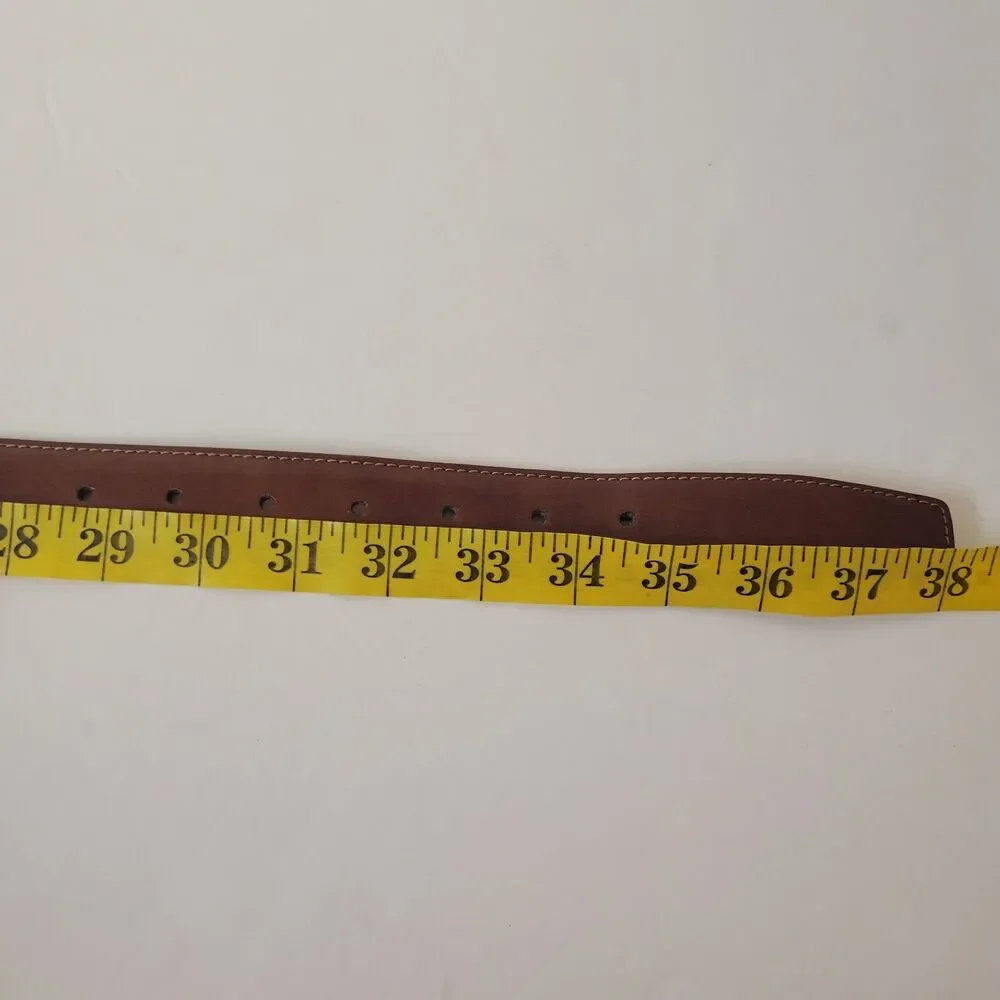 Vince Camuto Leather Brown Classic Size 32 Mens Belt